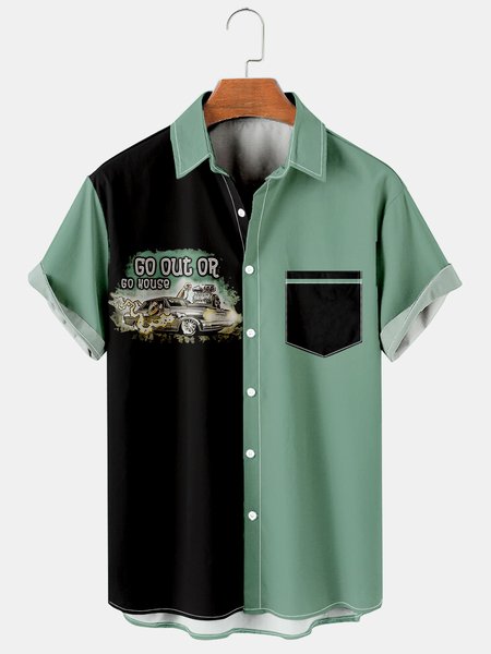 Mens Retro Racing Cars Lapel Loose Chest Pocket Short Sleeve Funky Hawaiian Shirts, Green, Men's Floral shirt
Mens Retro Racing Cars Lapel Loose Chest Pocket Short Sleeve Funky Hawaiian Shirts, Green, Men's Floral shirt