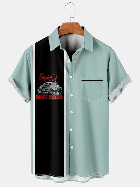 Mens Retro Racing Cars Lapel Loose Chest Pocket Short Sleeve Funky Hawaiian Shirts, Blue, Men's Floral shirt
Mens Retro Racing Cars Lapel Loose Chest Pocket Short Sleeve Funky Hawaiian Shirts, Blue, Men's Floral shirt