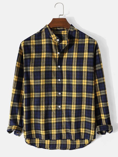 Men's Holiday Cotton and Linen Henley Collar Check Shirt, As picture, Blouses&Shirts
Men's Holiday Cotton and Linen Henley Collar Check Shirt, As picture, Blouses&Shirts