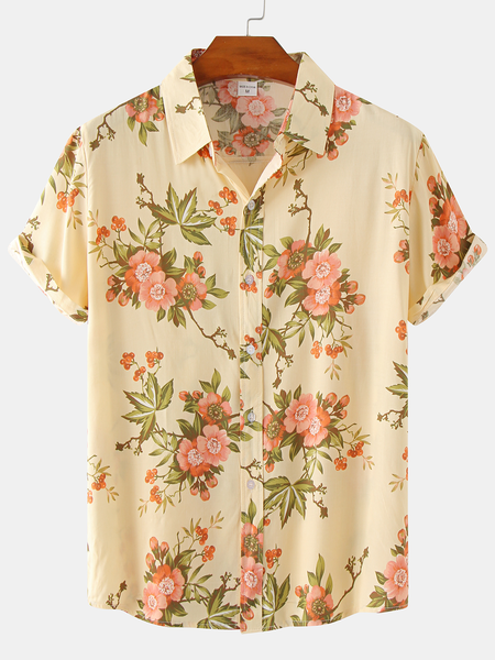 Cotton and Linen Style American Casual Plant Flower Versatile Linen Shirt, As picture, Men's Floral shirt
Cotton and Linen Style American Casual Plant Flower Versatile Linen Shirt, As picture, Men's Floral shirt
