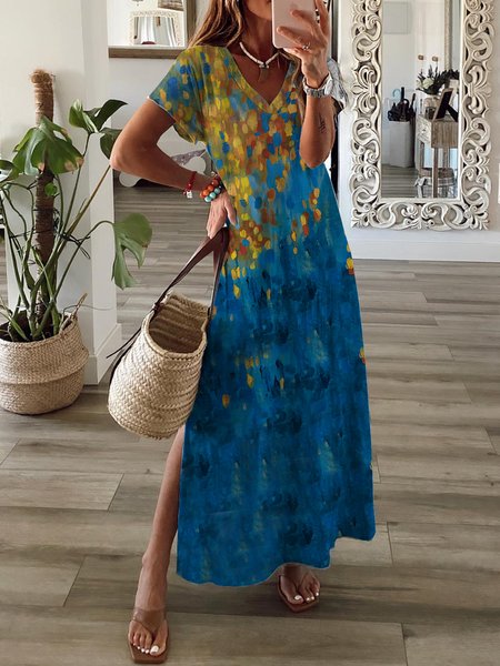 Gradient oil painting series loose split a swing holiday beach dress long Plus Size, Multicolor, Dresses
Gradient oil painting series loose split a swing holiday beach dress long Plus Size, Multicolor, Dresses