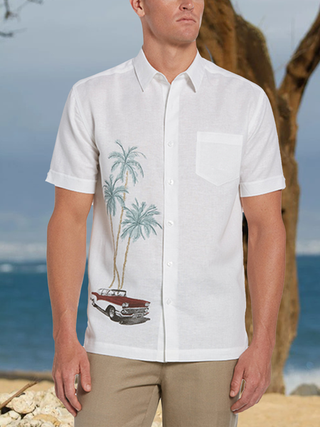 Cotton Linen Style Hawaiian Plant Coconut Tree Car Print Casual Men's Linen Shirt, White, Shirts & Blouse
Cotton Linen Style Hawaiian Plant Coconut Tree Car Print Casual Men's Linen Shirt, White, Shirts & Blouse