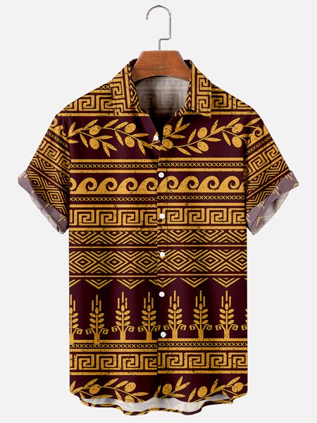 Retro ethnic pattern striped Hawaiian short sleeve shirt, As picture, Men's Floral shirt
Retro ethnic pattern striped Hawaiian short sleeve shirt, As picture, Men's Floral shirt