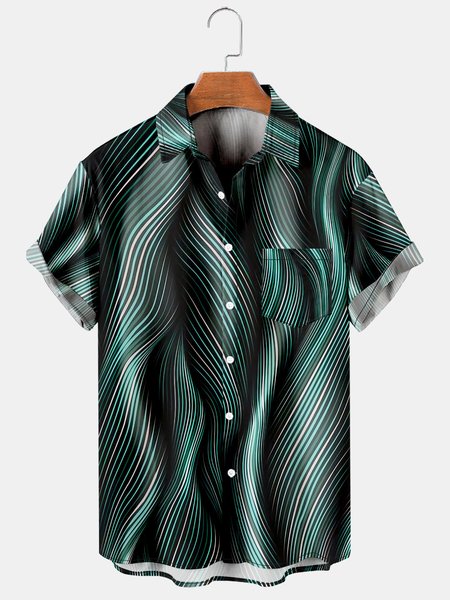 Mens 3D Abstract Print Casual Breathable Chest Pocket Short Sleeve Hawaiian Shirts, Green, Men's Floral shirt
Mens 3D Abstract Print Casual Breathable Chest Pocket Short Sleeve Hawaiian Shirts, Green, Men's Floral shirt