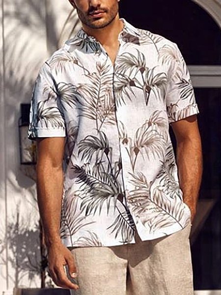 Men's Botanical Graphic Print Short Sleeve Shirt, White, Shirts & Blouse
Men's Botanical Graphic Print Short Sleeve Shirt, White, Shirts & Blouse