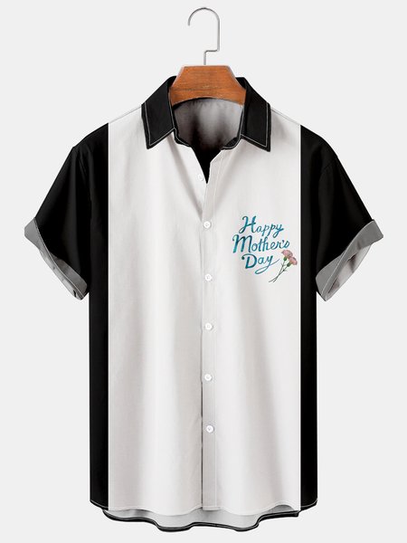 Men's Mother's Day Print Casual Breathable Short Sleeve Shirt, Black, Men's Floral shirt
Men's Mother's Day Print Casual Breathable Short Sleeve Shirt, Black, Men's Floral shirt