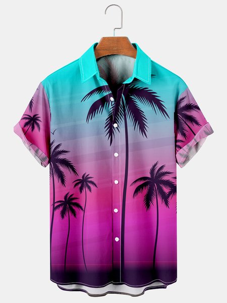 Men's Coconut Tree Print Casual Breathable Hawaiian Short Sleeve Shirt, Purple, Men's Floral shirt
Men's Coconut Tree Print Casual Breathable Hawaiian Short Sleeve Shirt, Purple, Men's Floral shirt