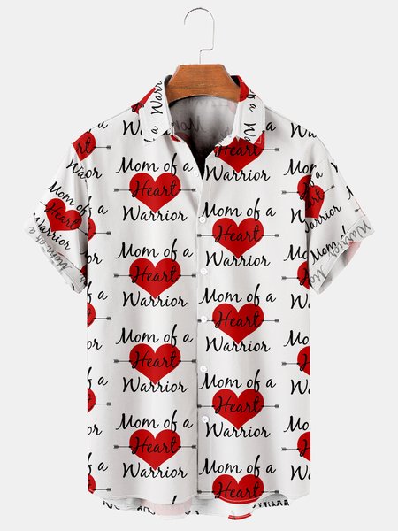 Men's Mother's Day Print Casual Breathable Short Sleeve Shirt, White, Shirts & Blouse
Men's Mother's Day Print Casual Breathable Short Sleeve Shirt, White, Shirts & Blouse