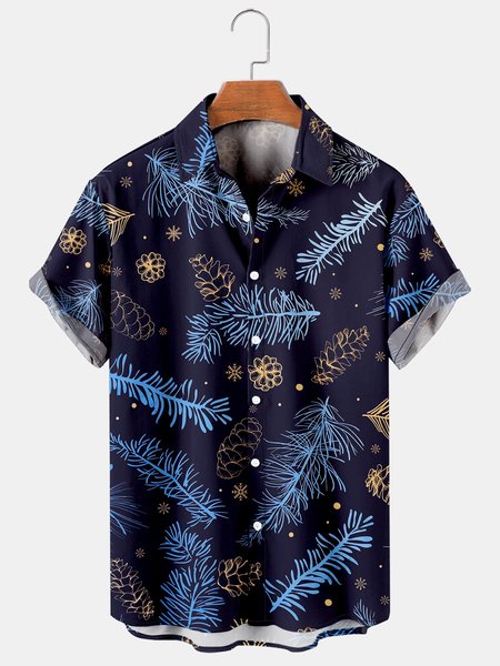 Mens Botanical Print Casual Breathable Hawaiian Short Sleeve Shirt, Purplish blue, Men's Floral shirt
Mens Botanical Print Casual Breathable Hawaiian Short Sleeve Shirt, Purplish blue, Men's Floral shirt