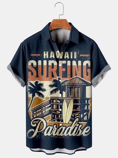 Men's Printed Casual Breathable Hawaiian Short Sleeve Shirt, As picture, Men's Floral shirt
Men's Printed Casual Breathable Hawaiian Short Sleeve Shirt, As picture, Men's Floral shirt