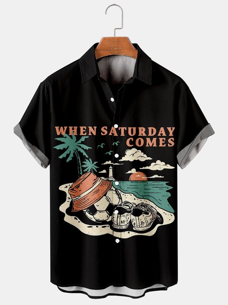 Men's Printed Casual Breathable Hawaiian Short Sleeve Shirt, As picture, Men's Floral shirt
Men's Printed Casual Breathable Hawaiian Short Sleeve Shirt, As picture, Men's Floral shirt