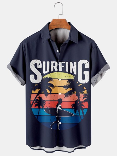 Men's Printed Casual Breathable Hawaiian Short Sleeve Shirt, As picture, Men's Floral shirt
Men's Printed Casual Breathable Hawaiian Short Sleeve Shirt, As picture, Men's Floral shirt