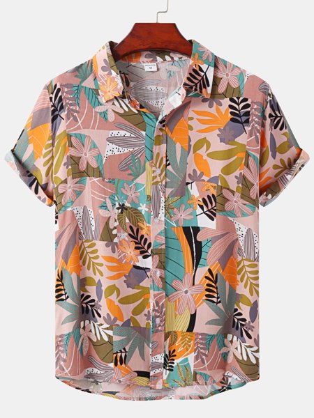 Men's Casual Hawaiian Resort Style Short Sleeve Printed Shirt, Yellow, Shirts & Blouse
Men's Casual Hawaiian Resort Style Short Sleeve Printed Shirt, Yellow, Shirts & Blouse