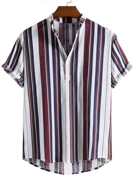 Men's Fashion Casual Striped Print Short Sleeve Shirt, As picture, Shirts & Blouse
Men's Fashion Casual Striped Print Short Sleeve Shirt, As picture, Shirts & Blouse
