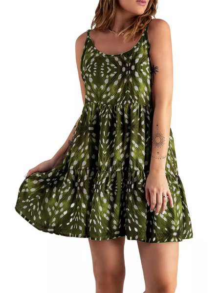 Geometric Spaghetti Vacation Short Sleeve Woven Dress, Army green, Summer Dresses
Geometric Spaghetti Vacation Short Sleeve Woven Dress, Army green, Summer Dresses