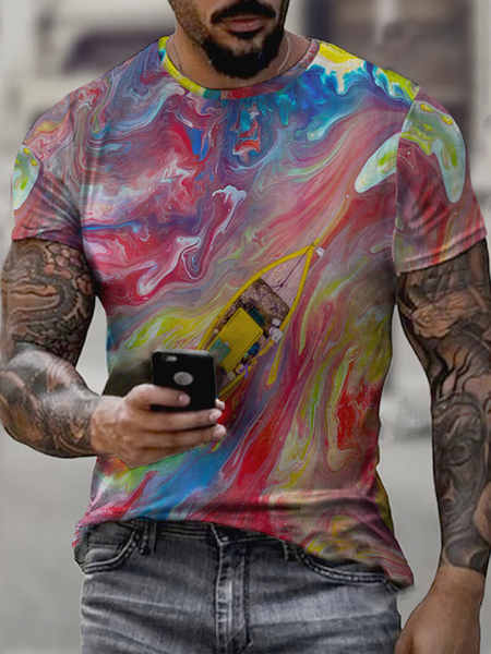 Casual Style Personality Abstract Oil Painting Pattern Printing Men's T-shirt, As picture, Men's t-shirts
Casual Style Personality Abstract Oil Painting Pattern Printing Men's T-shirt, As picture, Men's t-shirts