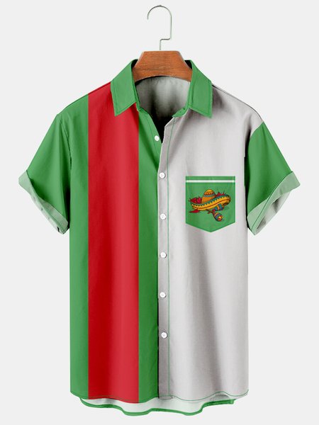 Mens Cinco de Mayo Hat Print Casual Breathable Short Sleeve Shirt, Green, Men's Floral shirt
Mens Cinco de Mayo Hat Print Casual Breathable Short Sleeve Shirt, Green, Men's Floral shirt