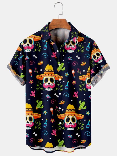 Men's Printed Casual Breathable Short Sleeve Hawaiian Shirt, Deep blue, Men's Floral shirt
Men's Printed Casual Breathable Short Sleeve Hawaiian Shirt, Deep blue, Men's Floral shirt