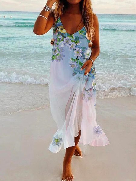 Floral Print Everyday Casual Beach Spring New Explosive Super Nice Dresses for Women, Multicolor, Maxi Dresses
Floral Print Everyday Casual Beach Spring New Explosive Super Nice Dresses for Women, Multicolor, Maxi Dresses