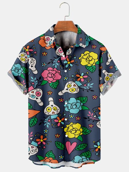 Men's Printed Casual Breathable Hawaiian Short Sleeve Shirt, As picture, Men's Floral shirt
Men's Printed Casual Breathable Hawaiian Short Sleeve Shirt, As picture, Men's Floral shirt