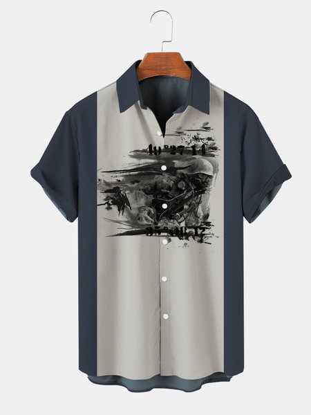 Mens Beach Print Casual Breathable Hawaiian Short Sleeve Shirt, Blue, Men's Floral shirt
Mens Beach Print Casual Breathable Hawaiian Short Sleeve Shirt, Blue, Men's Floral shirt