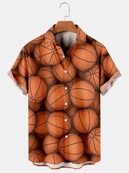 Men's basketball print loose short sleeve Hawaiian shirt, As picture, Men's Floral shirt
Men's basketball print loose short sleeve Hawaiian shirt, As picture, Men's Floral shirt
