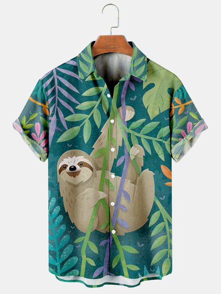 Mens Aloha Folivora Print Lapel Loose Short Sleeve Funky Hawaiian Shirts, Green, Men's Floral shirt
Mens Aloha Folivora Print Lapel Loose Short Sleeve Funky Hawaiian Shirts, Green, Men's Floral shirt