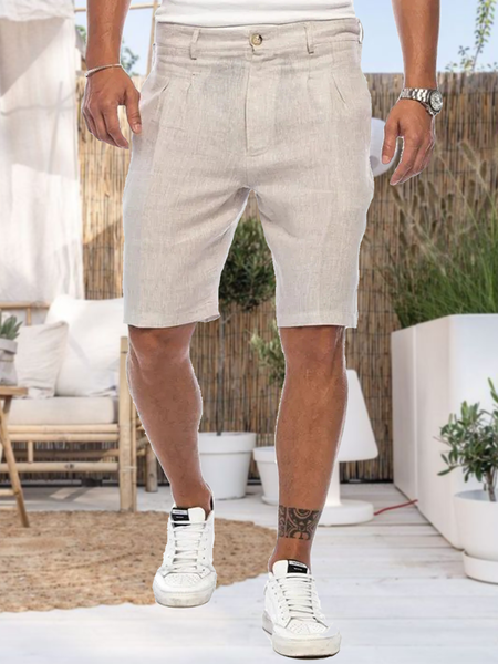Cotton Linen Style American Casual Basic Versatile Linen Shorts, As picture, Shorts
Cotton Linen Style American Casual Basic Versatile Linen Shorts, As picture, Shorts