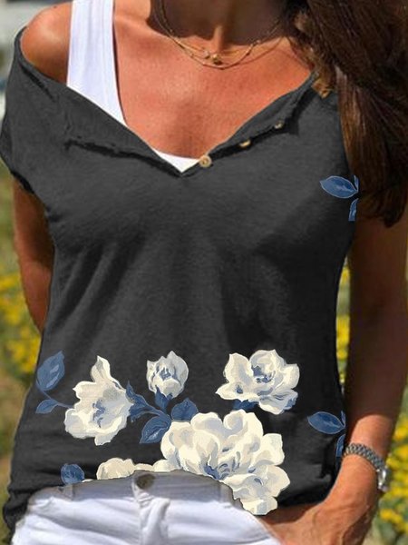 Mother's Day Themed Floral Print Spring New Hot Women's Tops, Gray, Tees & T-shirts
Mother's Day Themed Floral Print Spring New Hot Women's Tops, Gray, Tees & T-shirts