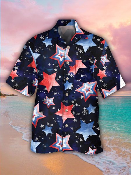 American Star Graphic Men's Casual Short Sleeve Chest Pocket Shirt, Purplish blue, Men's Floral shirt
American Star Graphic Men's Casual Short Sleeve Chest Pocket Shirt, Purplish blue, Men's Floral shirt