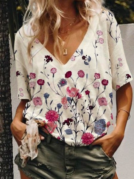 Mother's Day themed floral print spring new hot women's T-shirt, Multicolor, T-Shirts
Mother's Day themed floral print spring new hot women's T-shirt, Multicolor, T-Shirts
