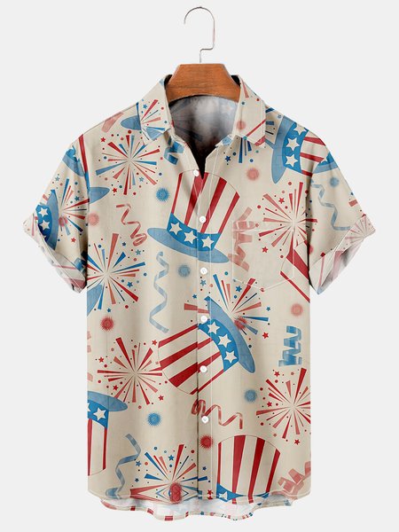 Men's Casual Short Sleeve Hawaiian Shirt with Chest Pocket, Red, Men's Floral shirt
Men's Casual Short Sleeve Hawaiian Shirt with Chest Pocket, Red, Men's Floral shirt