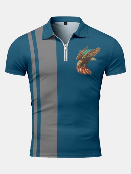 Casual Style Festival Series Independence Day Flag Element Lapel Short-Sleeved Polo Print Top, Blue, Men's t-shirts
Casual Style Festival Series Independence Day Flag Element Lapel Short-Sleeved Polo Print Top, Blue, Men's t-shirts