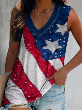 Flag Casual Cotton Blends Regular Fit Short Sleeve T-Shirt, Multicolor, Tanks & Camis
Flag Casual Cotton Blends Regular Fit Short Sleeve T-Shirt, Multicolor, Tanks & Camis
