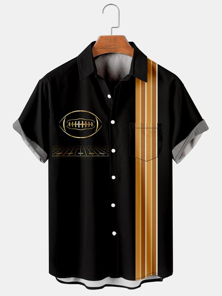 Men's Casual Rugby Short Sleeve Hawaiian Shirt with Chest Pocket, Black, Men's Floral shirt
Men's Casual Rugby Short Sleeve Hawaiian Shirt with Chest Pocket, Black, Men's Floral shirt