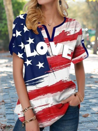 Flag Casual Regular Fit Cotton Blends Short Sleeve T-Shirt, Multicolor, T-Shirts
Flag Casual Regular Fit Cotton Blends Short Sleeve T-Shirt, Multicolor, T-Shirts