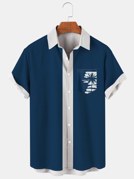 Mens Coconut Tree Print Casual Breathable Short Sleeve Shirt, Blue, Men's Floral shirt
Mens Coconut Tree Print Casual Breathable Short Sleeve Shirt, Blue, Men's Floral shirt