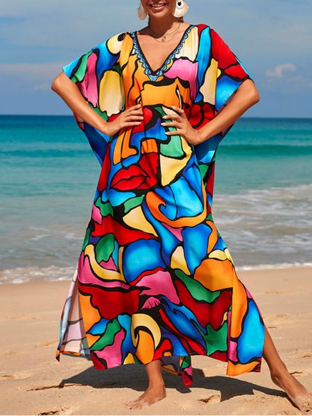 Casual Famous Painting Series Print Short Sleeve Loose Ladies Dress, Multicolor, Dresses
Casual Famous Painting Series Print Short Sleeve Loose Ladies Dress, Multicolor, Dresses