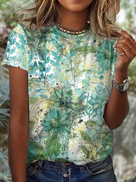 Vacation Short Sleeve T-Shirt, Green, T-Shirts