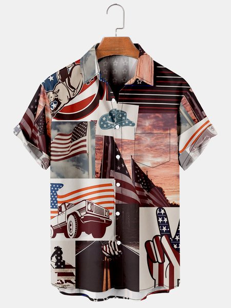 Men's Vintage Breathable Short Sleeve Hawaiian Shirt with Chest Pocket, Multicolor, Men's Floral shirt
Men's Vintage Breathable Short Sleeve Hawaiian Shirt with Chest Pocket, Multicolor, Men's Floral shirt