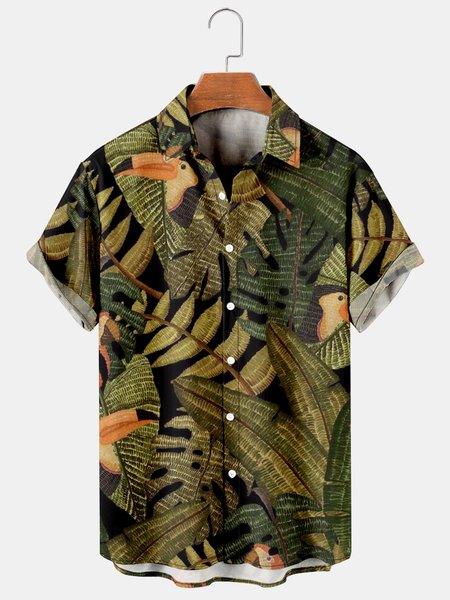 Men's Marine Botanical Print Hawaiian Short Sleeve Shirt, As picture, Men's Floral shirt
Men's Marine Botanical Print Hawaiian Short Sleeve Shirt, As picture, Men's Floral shirt