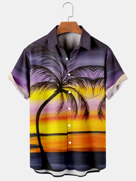 Mens Hawaiian Leaves Print Lapel Loose Chest Pockets Short Sleeve Funky Aloha Shirts, Black, Men's Floral shirt
Mens Hawaiian Leaves Print Lapel Loose Chest Pockets Short Sleeve Funky Aloha Shirts, Black, Men's Floral shirt