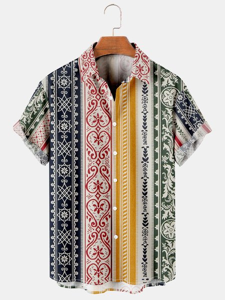 Men's Renaissance Vintage Striped Print Casual Breathable Short Sleeve Shirt, Red, Men's Floral shirt
Men's Renaissance Vintage Striped Print Casual Breathable Short Sleeve Shirt, Red, Men's Floral shirt