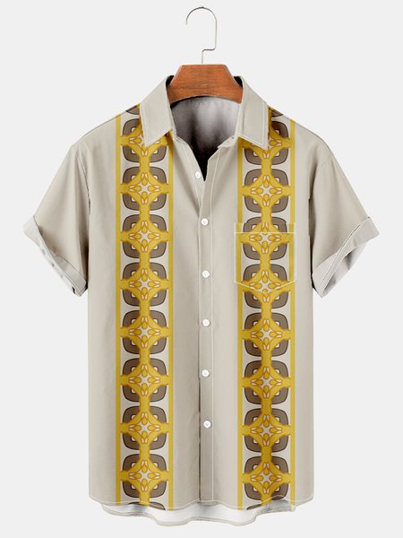 Men's Retro Casual Breathable Short Sleeve Hawaiian Shirt with Chest Pocket, Yellow, Men's Floral shirt
Men's Retro Casual Breathable Short Sleeve Hawaiian Shirt with Chest Pocket, Yellow, Men's Floral shirt
