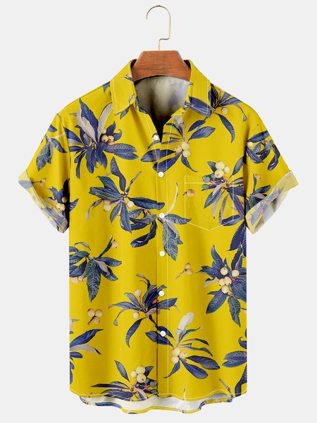 Men's Marine Botanical Print Hawaiian Short Sleeve Shirt, As picture, Men's Floral shirt
Men's Marine Botanical Print Hawaiian Short Sleeve Shirt, As picture, Men's Floral shirt
