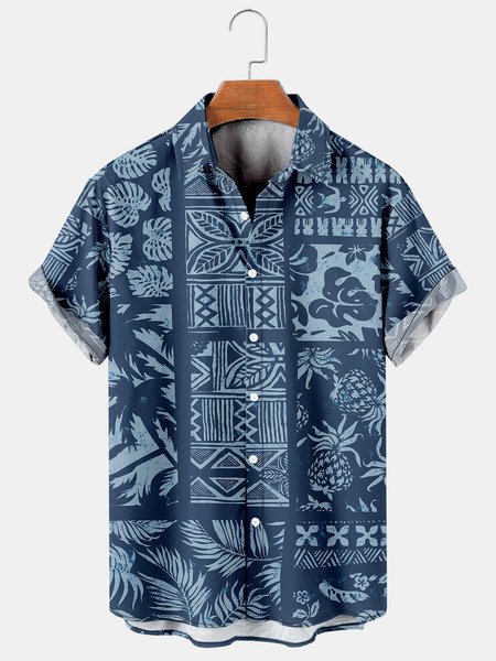 Men's Marine Botanical Print Hawaiian Short Sleeve Shirt, As picture, Men's Floral shirt
Men's Marine Botanical Print Hawaiian Short Sleeve Shirt, As picture, Men's Floral shirt