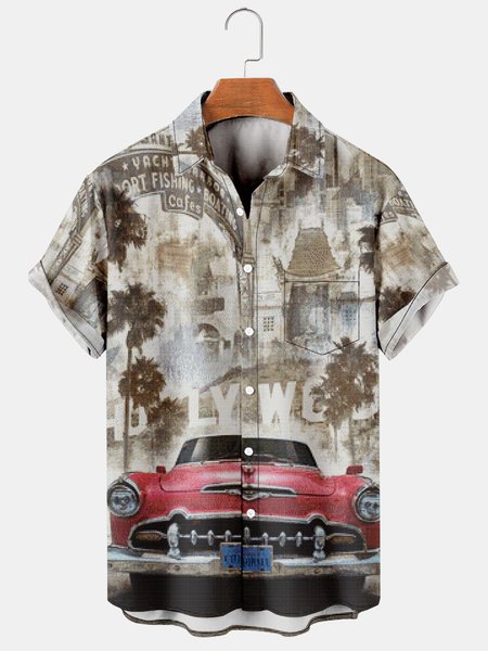 Men's Printed Casual Breathable Hawaiian Short Sleeve Shirt, Black, Men's Floral shirt
Men's Printed Casual Breathable Hawaiian Short Sleeve Shirt, Black, Men's Floral shirt
