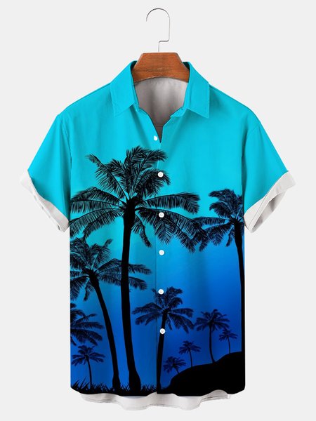 Mens Coconut Print Lapel Loose Short Sleeve Trendy Hawaiian Shirt, Blue, Men's Floral shirt
Mens Coconut Print Lapel Loose Short Sleeve Trendy Hawaiian Shirt, Blue, Men's Floral shirt