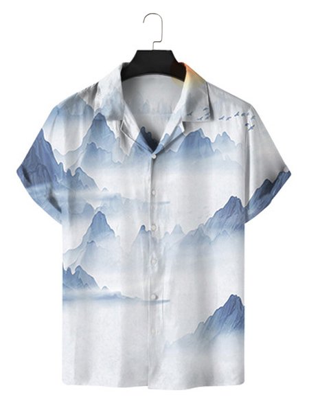 Men's Cotton Linen Natural Geographic Print Short Sleeve Shirt, As picture, Shirts & Blouse
Men's Cotton Linen Natural Geographic Print Short Sleeve Shirt, As picture, Shirts & Blouse