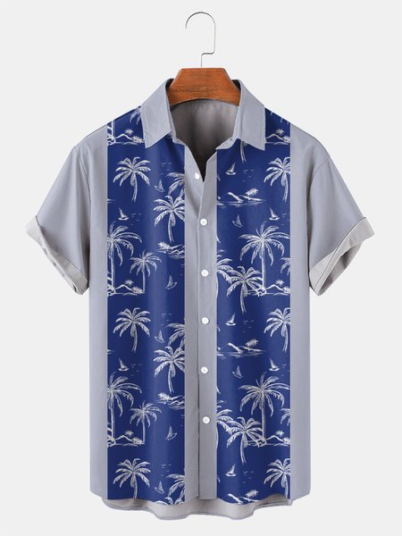 Hawaiian Graphic Men's Breathable Casual Chest Pocket Short Sleeve Shirt, Blue, Men's Floral shirt
Hawaiian Graphic Men's Breathable Casual Chest Pocket Short Sleeve Shirt, Blue, Men's Floral shirt